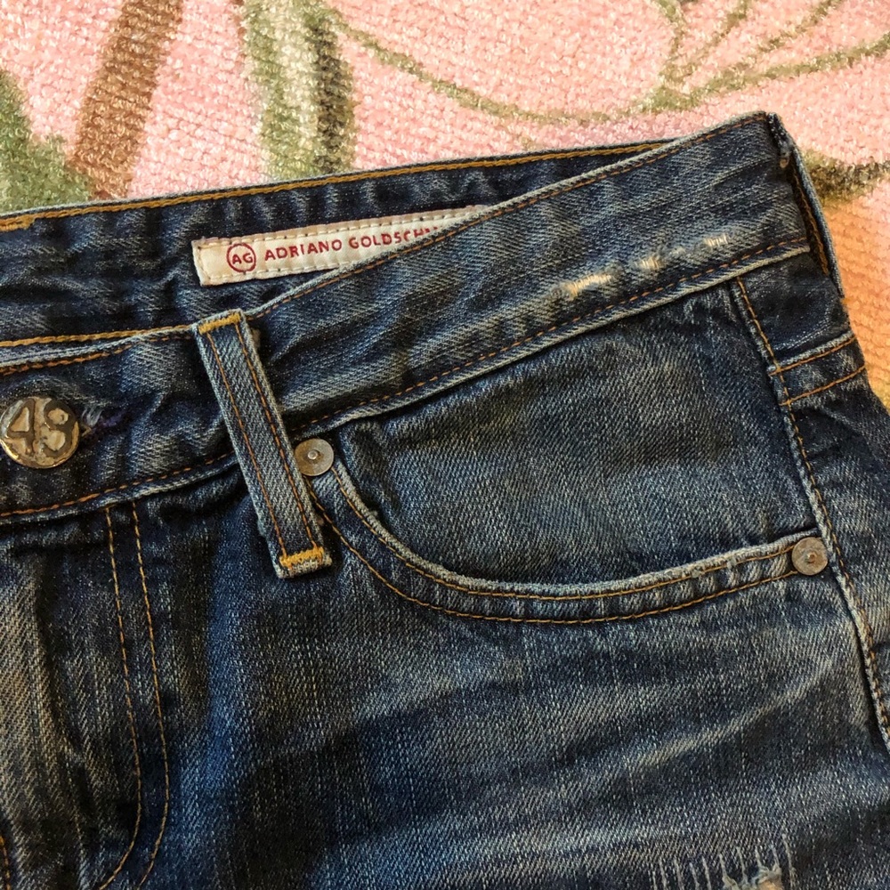Y2K 90’s AG Mid-box skirt denim jean mini skirt - Picture 12 of 15
